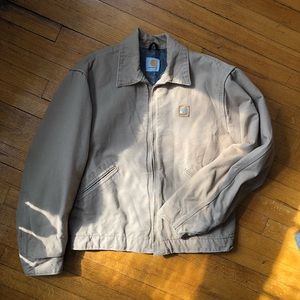 VINTAGE Carhartt flannel-lined bomber jacket